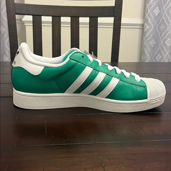 Adidas Superstar II Shoes Sneakers JI3076 new green white Mens Size 11.5 - Picture 4 of 14